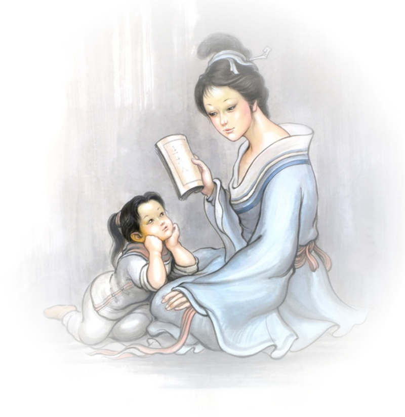 Японская мама вк. Художница Анни Вонг-китайская живопись. Японская мать. Китайская живопись мама. Японца мать.