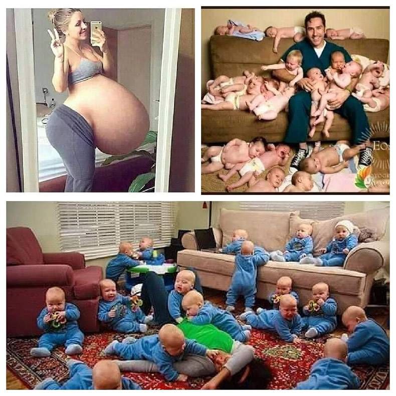 9 детей и 1 мама. Процесс рождения ребенка.