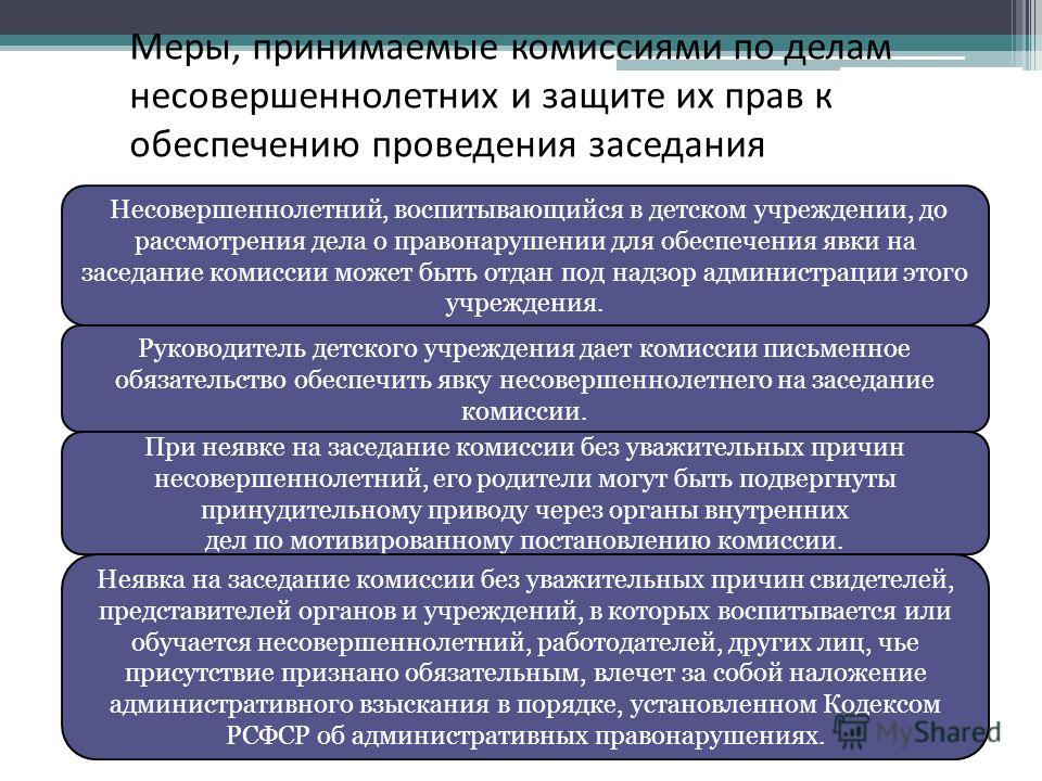 Представление на комиссию по делам несовершеннолетних образец