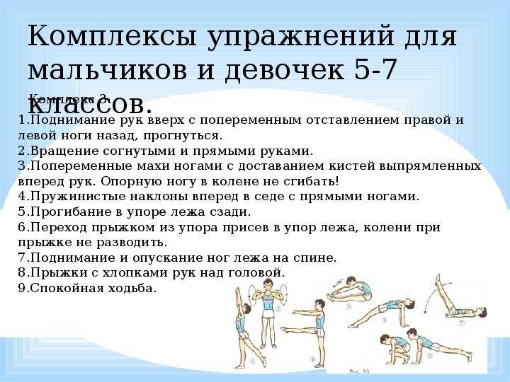 Проект комплекс упражнений по физической культуре 5 класс