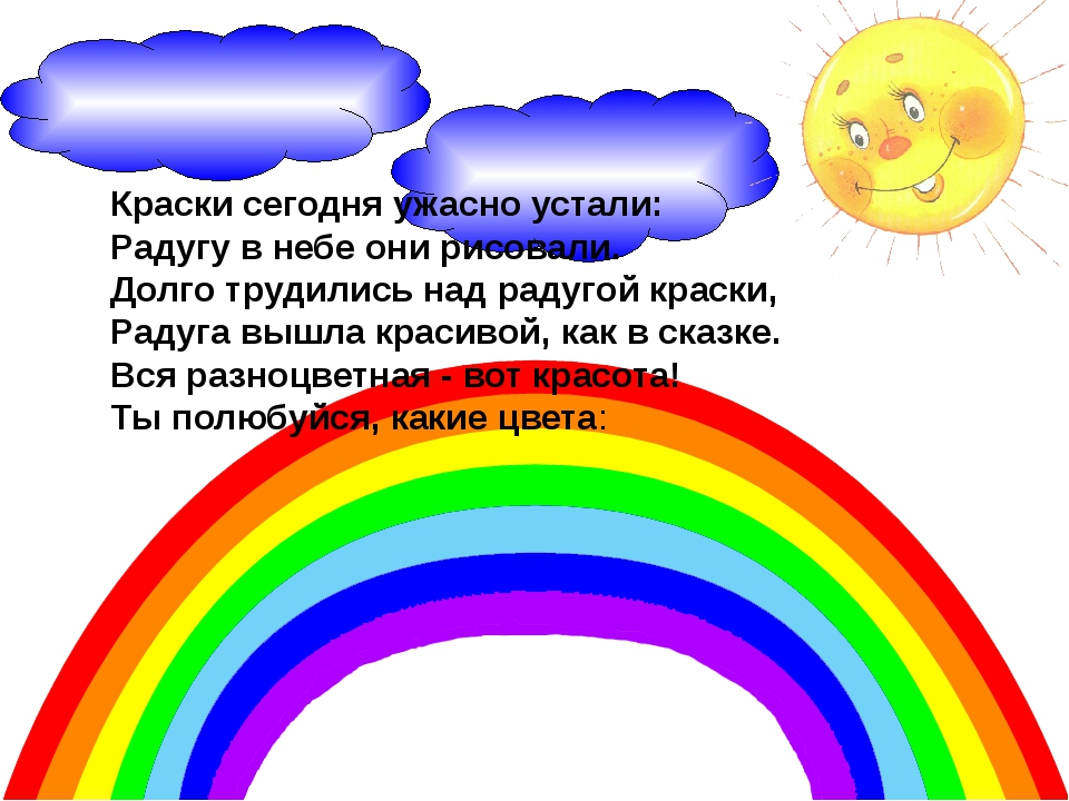 Стих про разноцветные. Стихотворение про радугу для детей. Цвета радуги для дошкольников. Стих про цвета радуги. Радуга рассказ для детей.