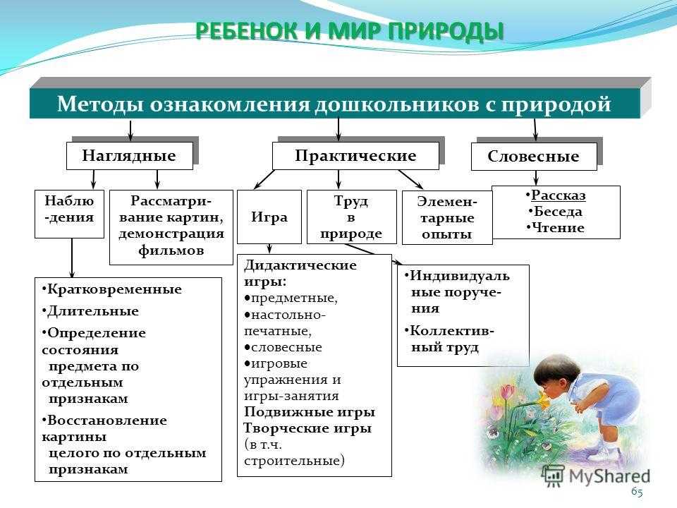 Методы и приемы обучения дошкольников схема