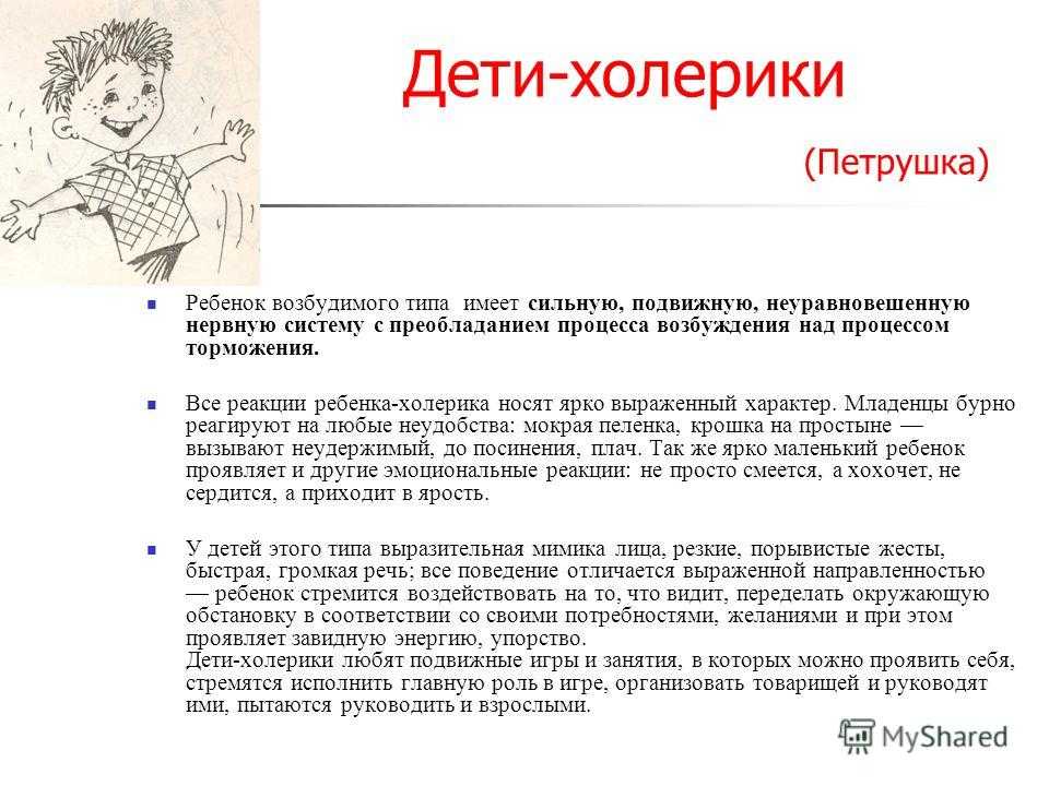 Темперамент ребенка дошкольного возраста презентация