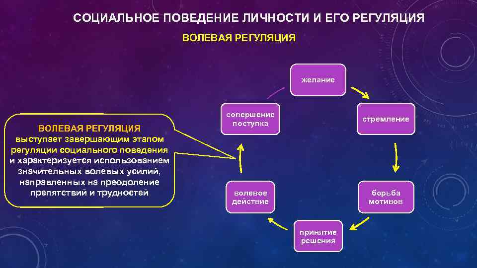 Структура произвольного поведения схема