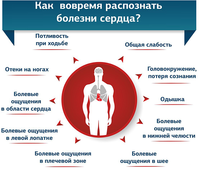 Клиническая картина сердечно сосудистых заболеваний