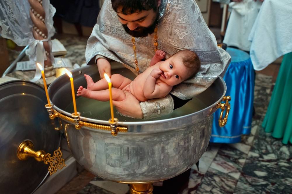 Фото крещение младенца