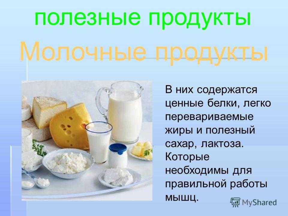 Презентация молочная продукция