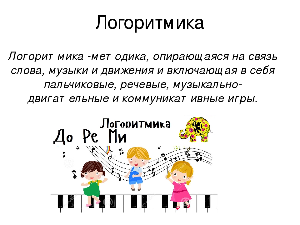 Логоритмика картинки для презентации