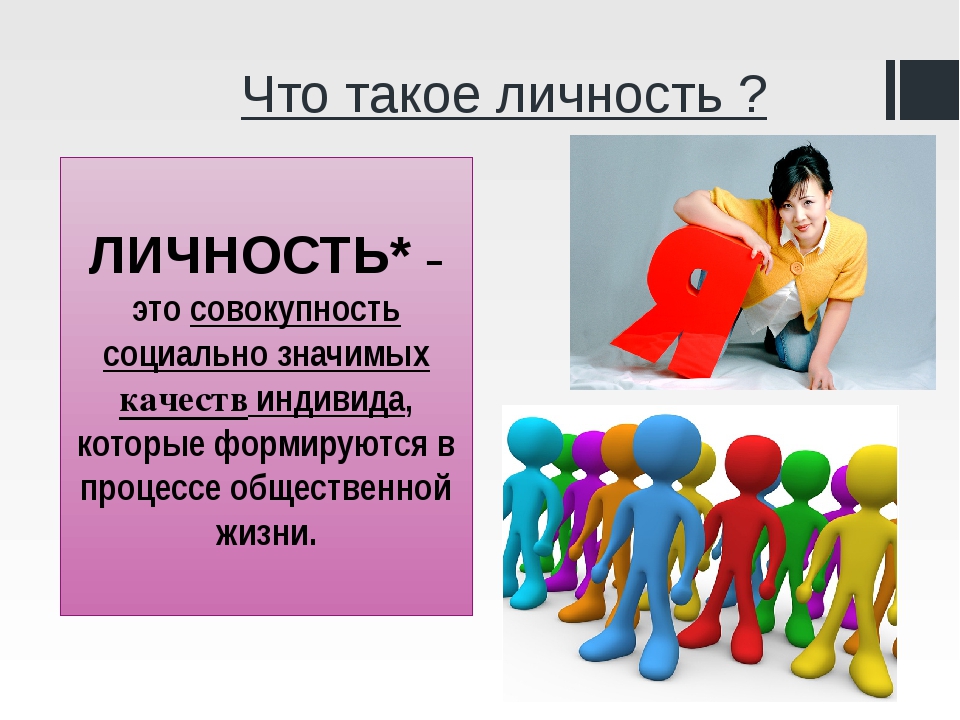 Определите какие личности. Личность. Личность это совокупность. Личность совокупность социально значимых качеств индивида. Презентацияячто такое личность.