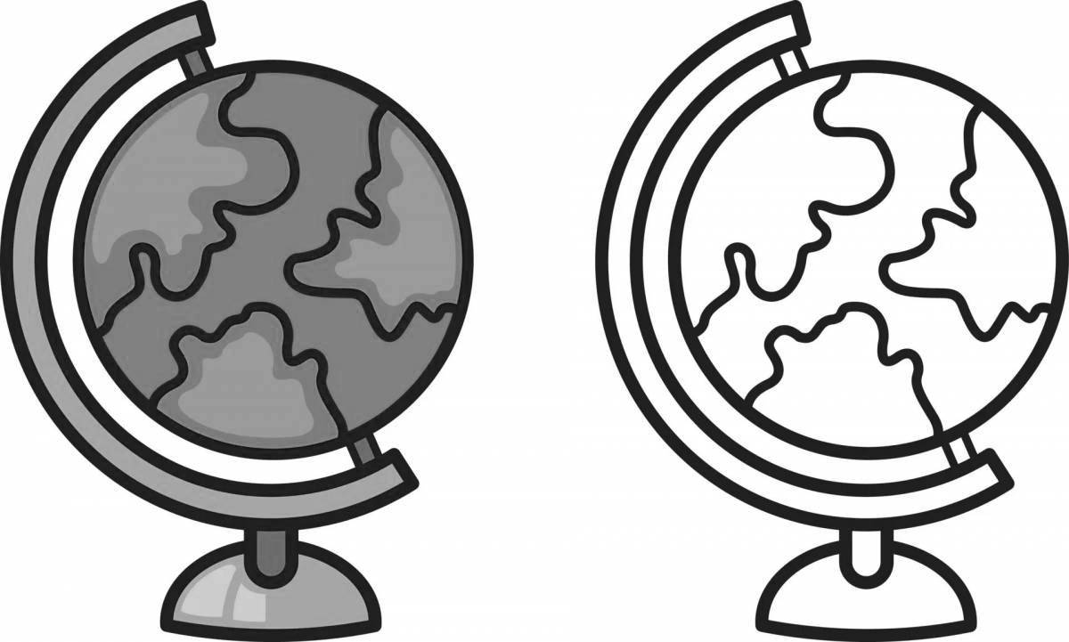 Как глобус превратить в шедевр: Творческая раскраска для юных географов