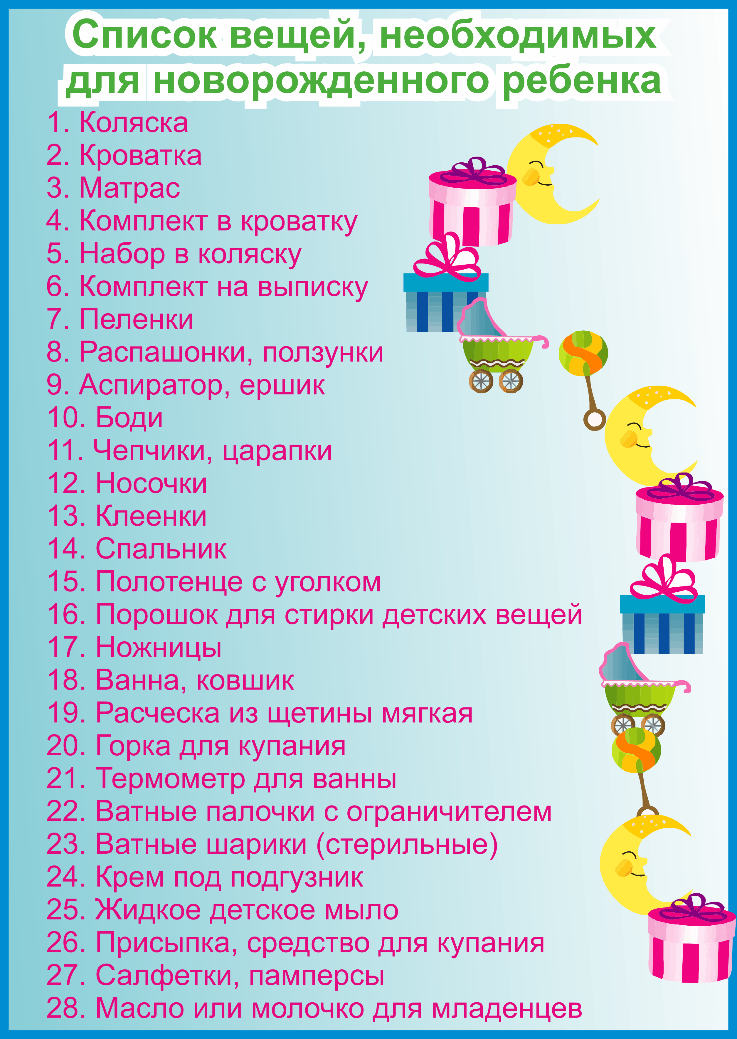 Вопросы на год ребенку. Список необходимых вещей для новорожденного в первые месяцы. Первое необходимое для новорожденного в первые месяцы жизни список. Спи ок вещей для новорожденного. Необходимые вещи для новорожденных список.