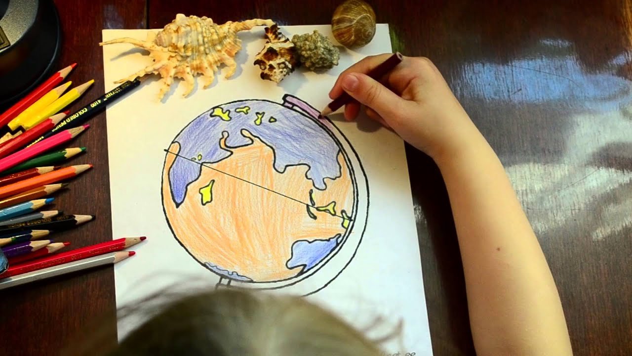 Как глобус превратить в шедевр: Творческая раскраска для юных географов
