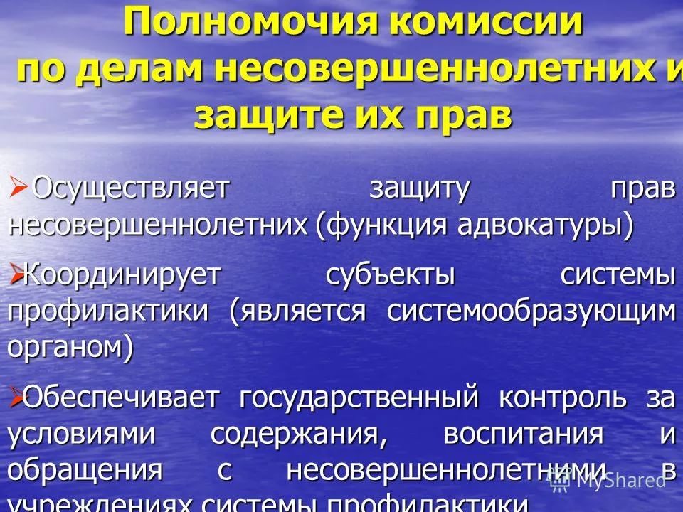 Комиссии по делам несовершеннолетних презентация