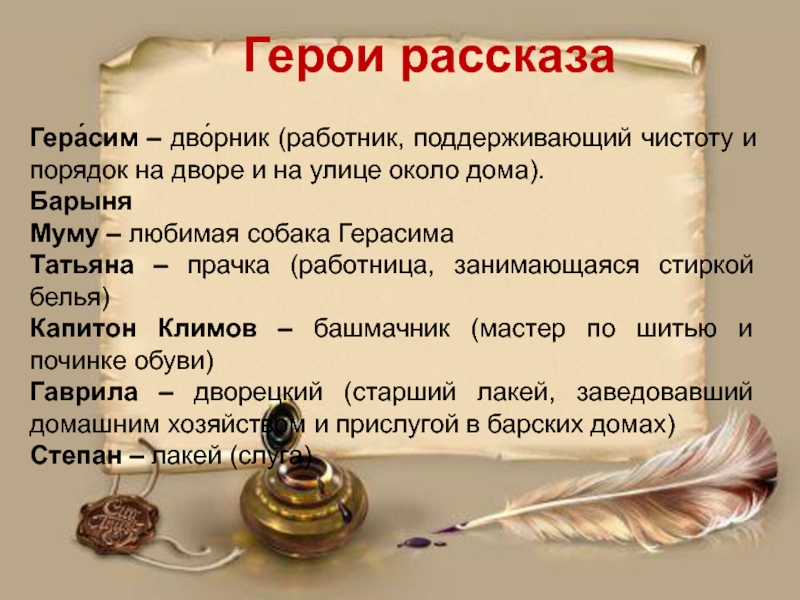 План рассказа о герое